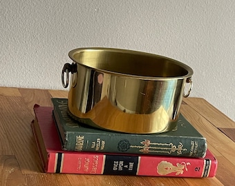 Vintage Brass Pot With Handles