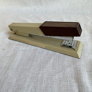 Vintage Mid Century Bates Brown Office Stapler