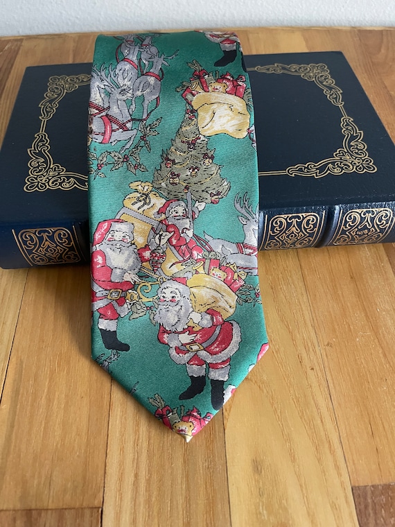 Vintage Italian Made Santa Tie - The Rack