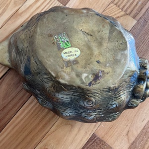 Vintage Solid Brass Seashell Conch Planter/trinket Dish - Patina - Etsy