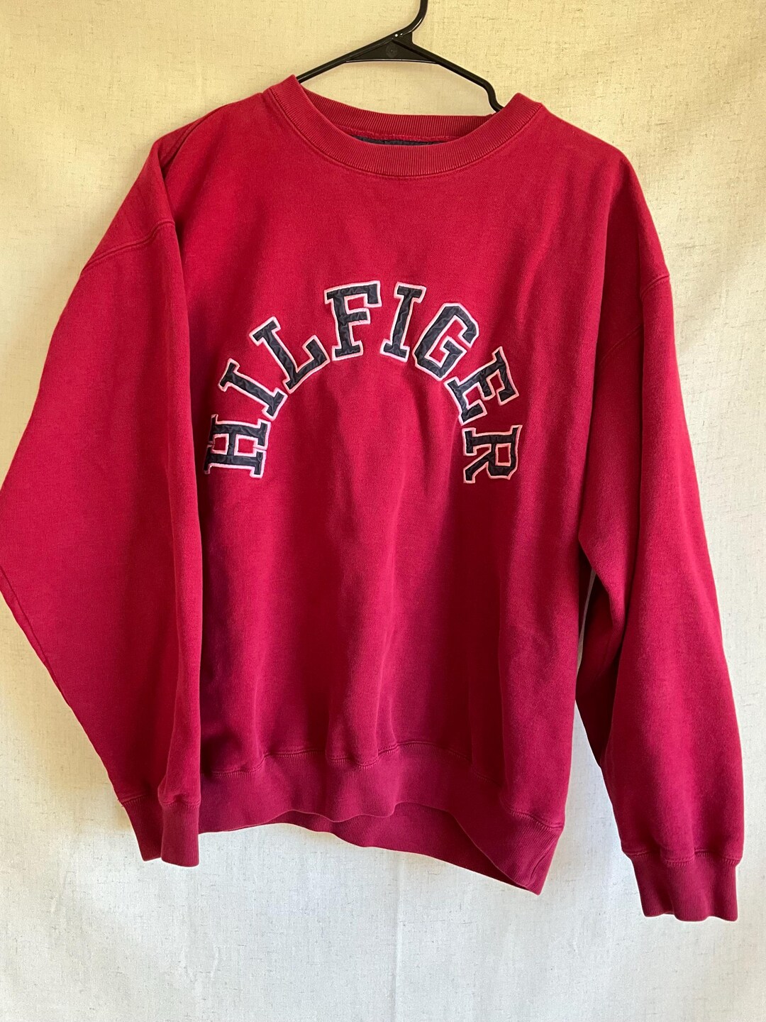 Vintage 90s Red Tommy Hilfiger Puffa Coat XL