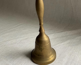 Vintage koperen schoolbel