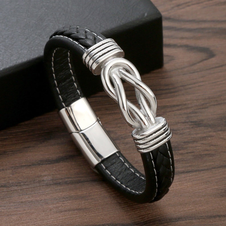 Mother and Son Forever Linked Together Braided Leather - Etsy