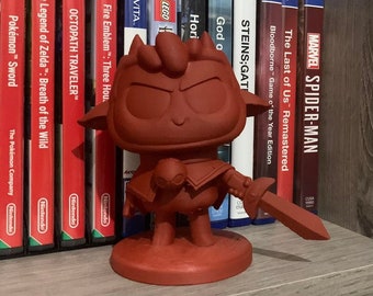 Cult of the Lamb 3D printed statue, cute dangerous lamb!