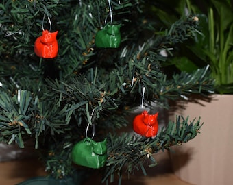 Cat Christmas Ornament: Maxwell Meme Cat