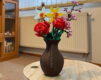3D Printed Decorative Vase: Modern Home Decor, Dry Flowers
