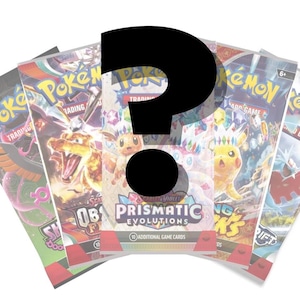 5 Pokemon Mystery Booster Pack Set With Equal Chance to Win