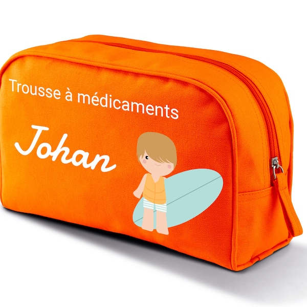 Trousse à médicaments pour enfant, personnalisable et idéal pour le transport des médicaments d'enfant ayant des allergies alimentaires