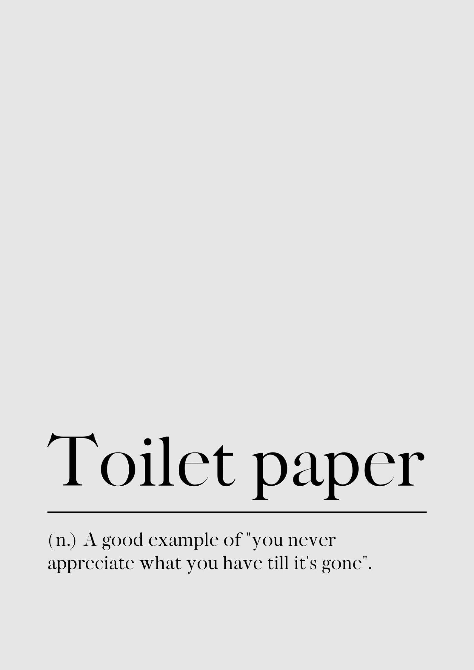 Toilet Paper PRINTABLE Artwork Downloadable Prints PRINTABLE Etsy