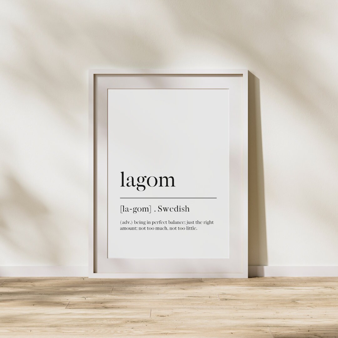 Lagom PRINTABLE Artwork, Downloadable Prints, PRINTABLE Wall Art ...
