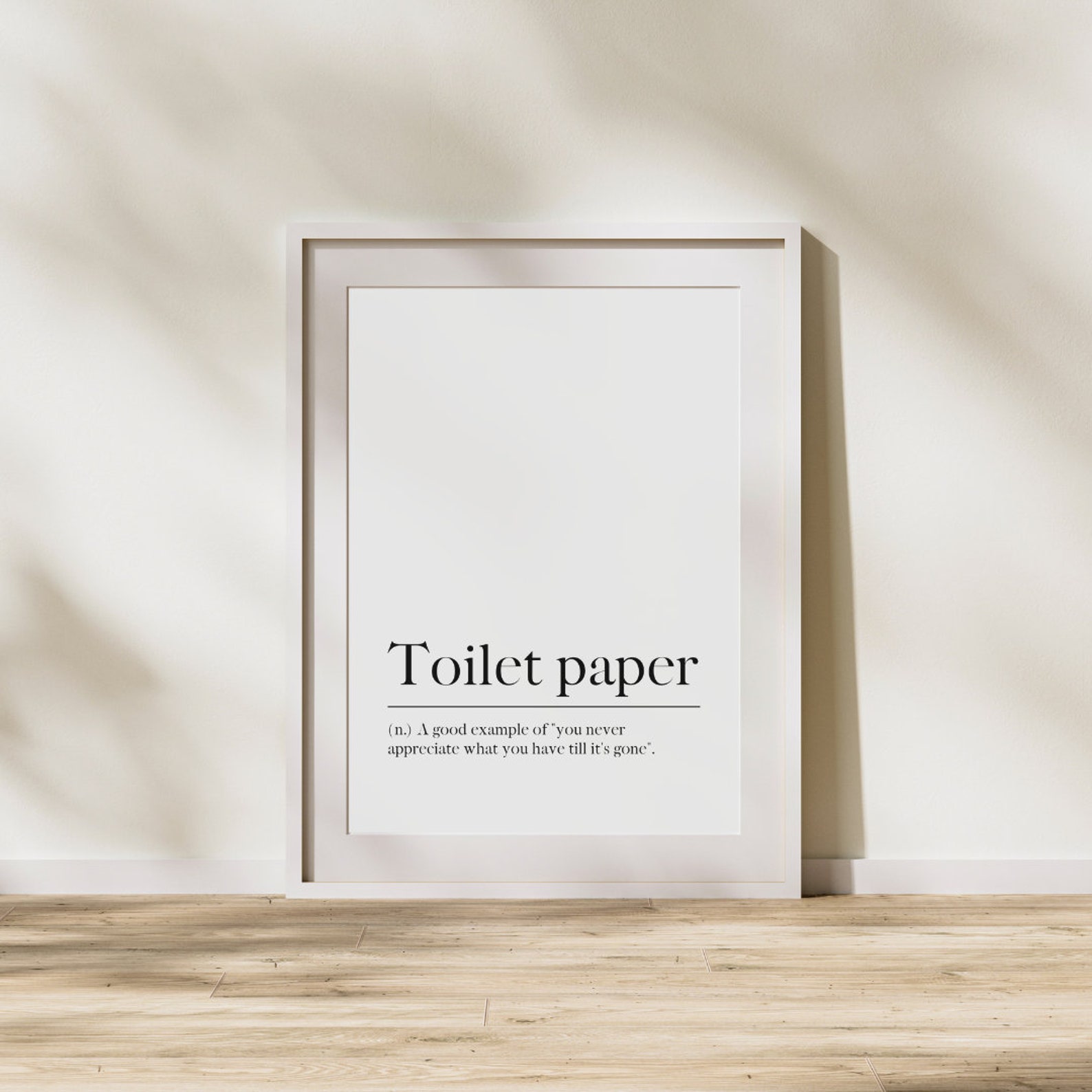 Toilet Paper PRINTABLE Artwork Downloadable Prints PRINTABLE Etsy