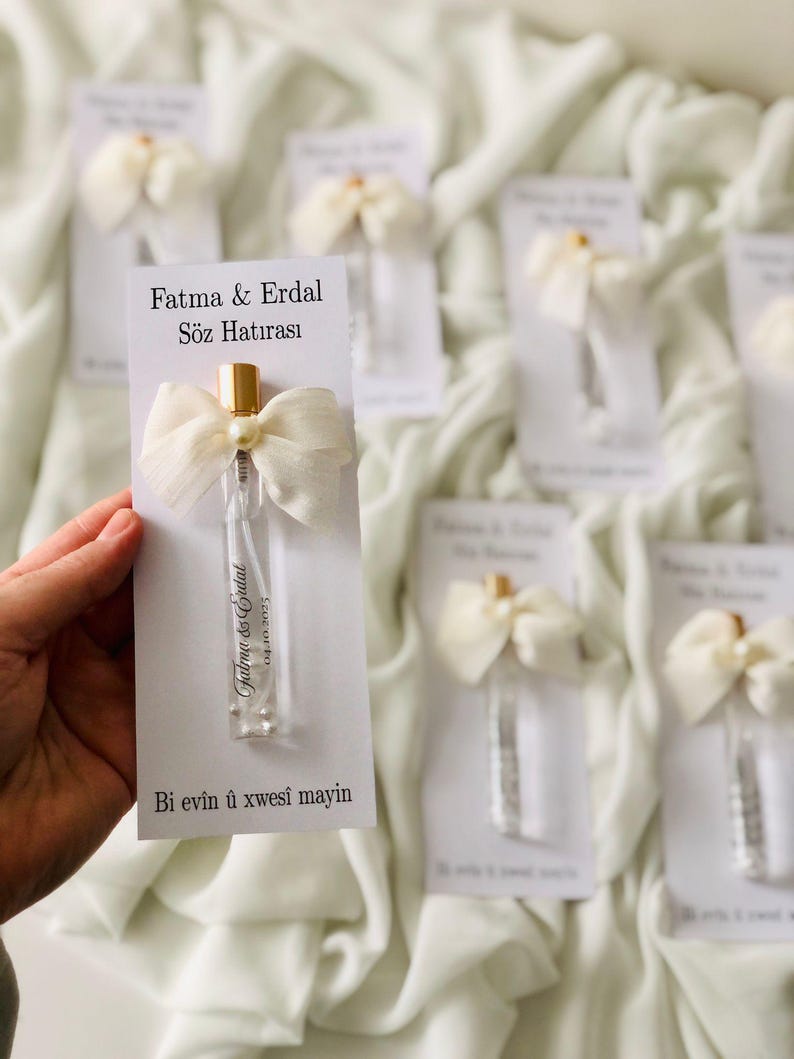 Personalized Islamic Cologne Wedding Favors, Elegant Muslim Nikah Gift image 5