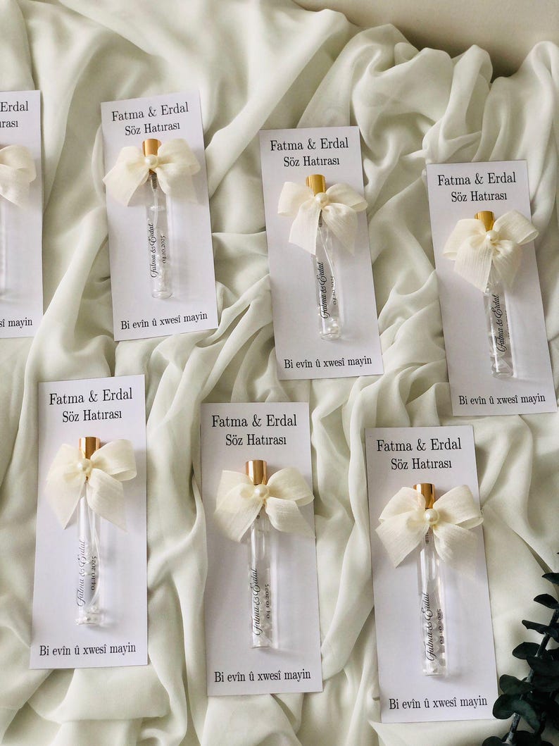 Personalized Islamic Cologne Wedding Favors, Elegant Muslim Nikah Gift image 2