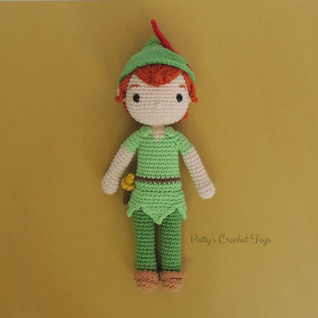 Peter Pan, Crochet Character, Amigurumi Doll, Crochet Doll Etsy