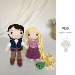 PDF Rapunzel Set Pattern, Crochet Pattern, Princess Collection