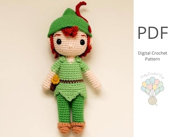Peter Pan Amigurumi Crochet Pattern (PDF)