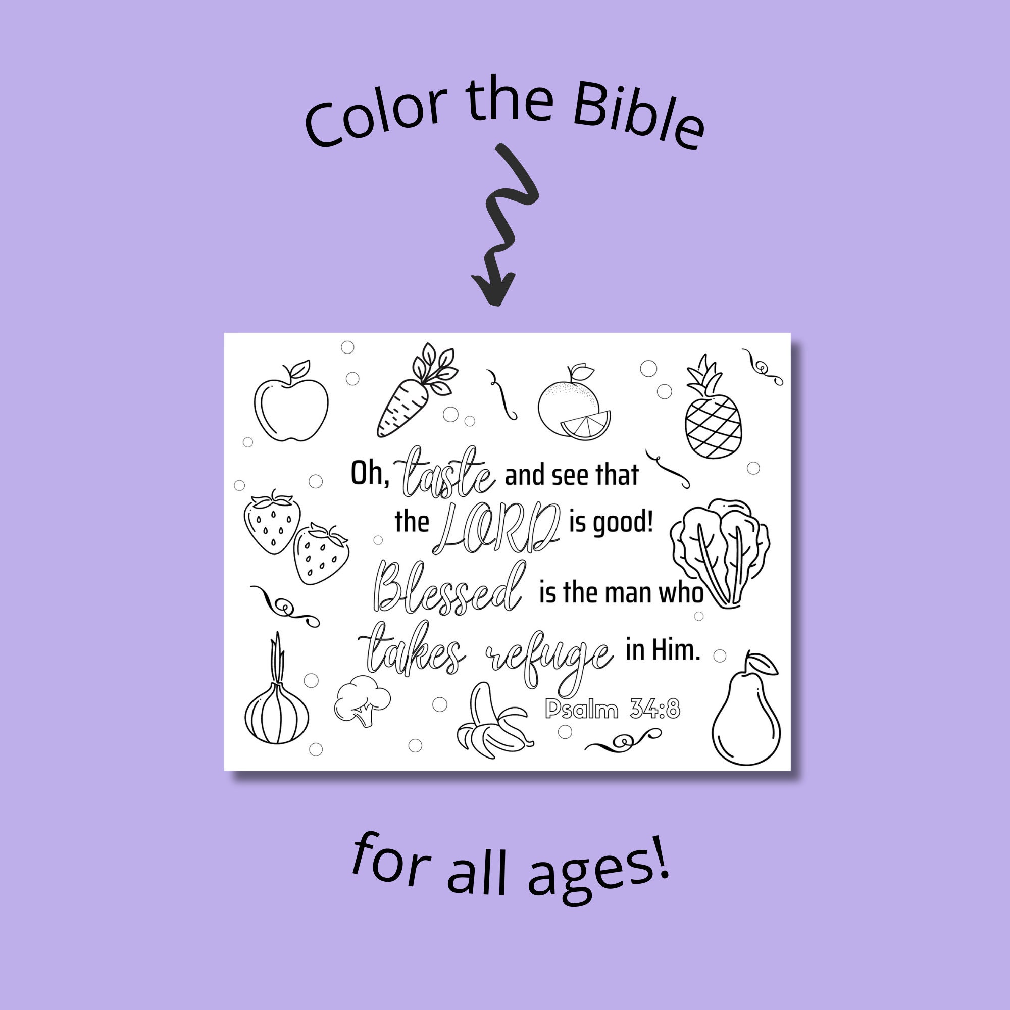 Bible Verse Coloring Pages, Color Scripture for All Ages, ESV ...