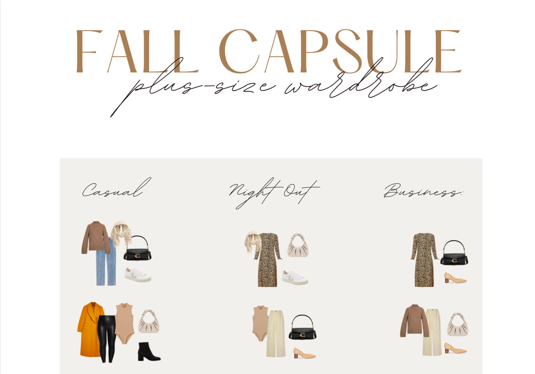 Fall 2022 Plus Size Capsule Wardrobe Extended Sizes & Best Shops Etsy