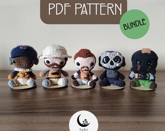 Soldiers Amigurumi Crochet PDF PATTERN BUNDLE