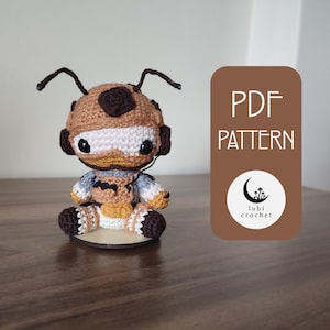 Soldier with Antennas Amigurumi Crochet PDF PATTERN