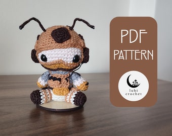 Soldier with Antennas Amigurumi Crochet PDF PATTERN