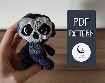Skull Masked Lieutenant Amigurumi Crochet PDF PATTERN