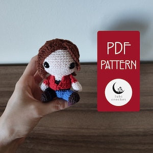 Agent with Red Jacket Amigurumi Crochet PDF PATTERN