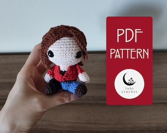 Agent with Red Jacket Amigurumi Crochet PDF PATTERN