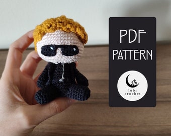 Virogolist with Glasses Amigurumi Crochet PDF PATTERN