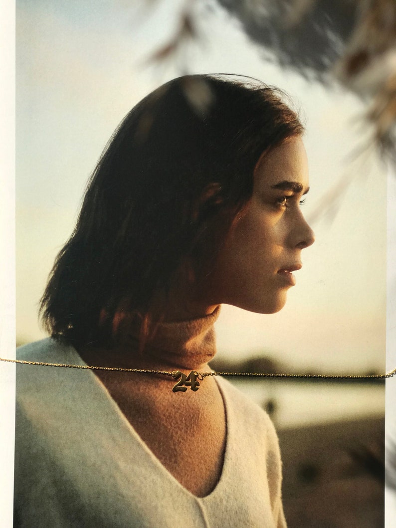 Custom Number Necklace, Number Pendant, Lucky Number Necklace, Number ...