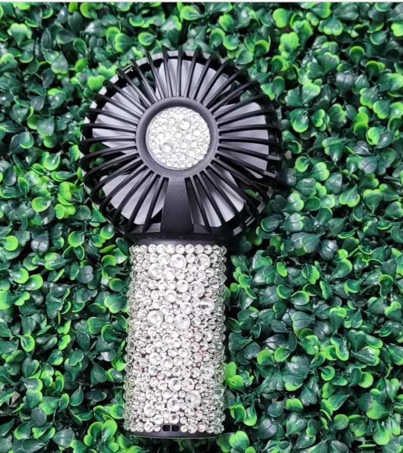 Handheld Portable Bling Fan With Trinidad Flag Design Etsy