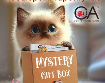 Needlepoint Tapestry Kits Mystery Box: 5 Large Stamped Collection DArt Kits