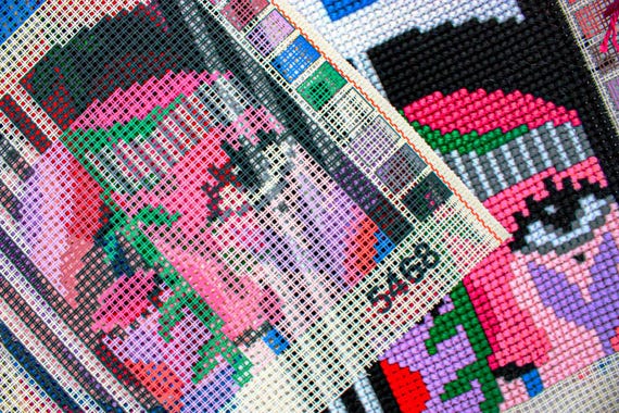 Collection D'Art Wolf Stamped Needle Point Cushion Kit Collection D'Art Wolf Stamped Needle Point Cushion Kit
