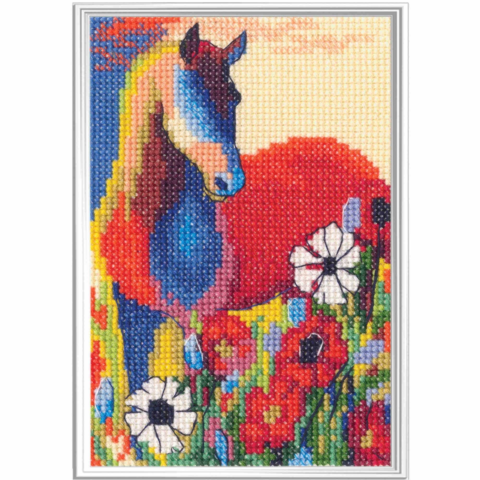 RTO クロスステッチキット カラフルホース C447、DIY 刺繍シリーズ 色