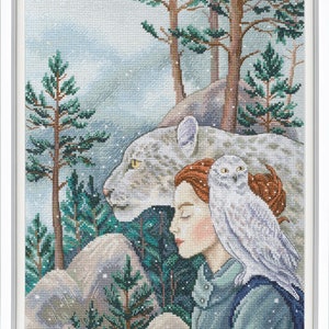 Wizardi RTO Hydrangea Bouquet Cross Stitch Kit - 7.87x8.46 Inch Embroidery For Beginners