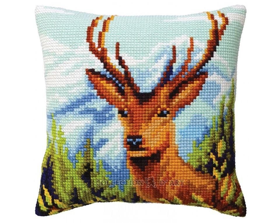 Collection D'Art Stamped Needlepoint Cushion Kit 40X40cm Before 10 thumbnail image
