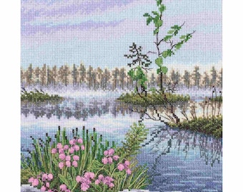 RTO counted cross stitch kit Bog heather landscape DIY Embroidery