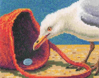 RTO counted cross stitch Kit Curious seagull DIY Embroidery