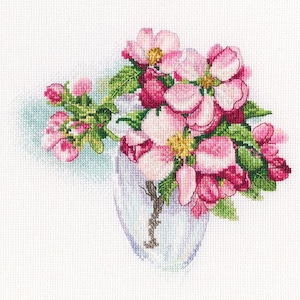RTO counted cross stitch kit Bloomy roses M807 / Flowers bouquet / Still life DIY Embroidery kit