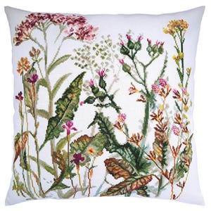 RTO counted cross stitch kit Wild flowers CU079 / Grass-blades / Meadow landscape DIY Embroidery kit
