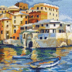RTO geteld borduurpakket Sea Harbor M401 / Sea Bay / Italië Mediterraan DIY-borduurpakket