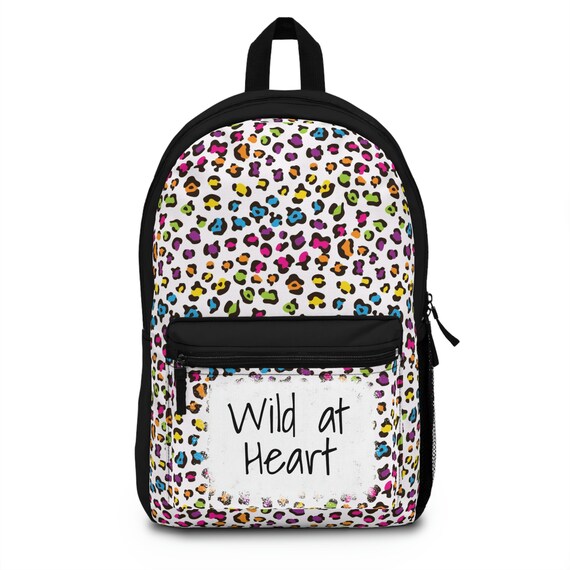rainbow leopard backpack