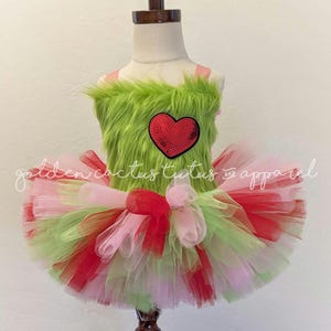 pink grinch dress Dr. Seuss Cindy Lou Who Cosplay Costume The Grinch Pink Dress Christmas  Party Suit