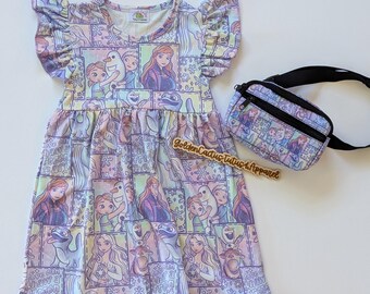 Ice Princess Character Dress Summer Theme Park