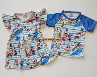 Conjuntos mágicos de vestido y camiseta para hermanos a juego de Cruise