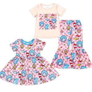 Dr Seuss Print Across America Outfit und Kleid
