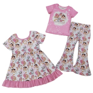 Girly Pastel Demon Hunter Flare Bell Bottom Outfit Dress PRE-ORDER