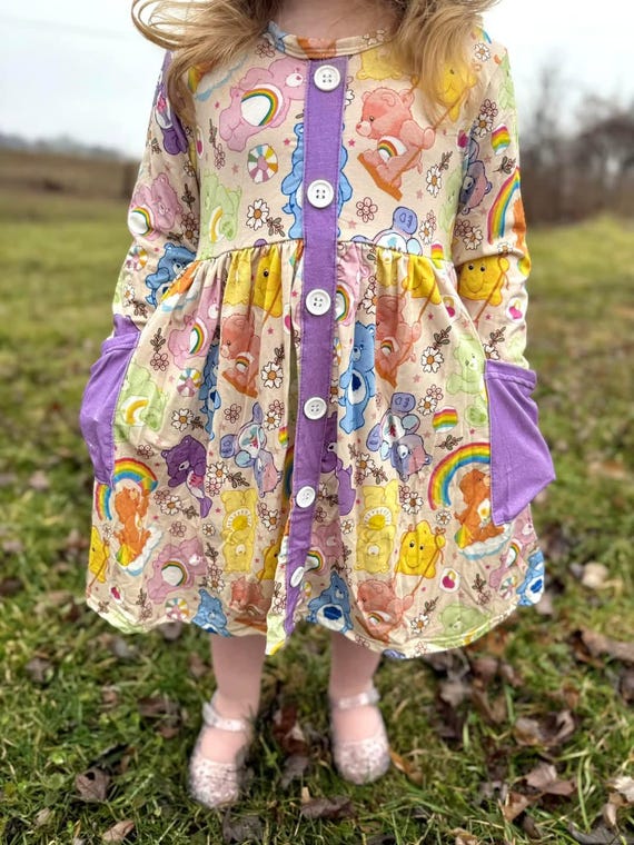 long sleeve bamboo dress Friendly Bears Classic Spring Bamboo Dress long sleeve