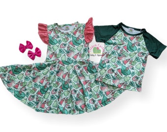 Hungry Caterpillar Book Outfits, twirl dress and tee for boys and girls read across America week school dr seuss