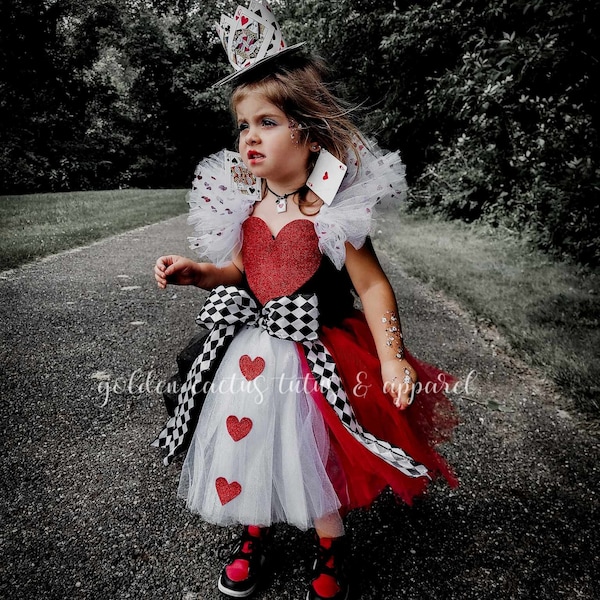Queen of Hearts Tutu Costume Dress